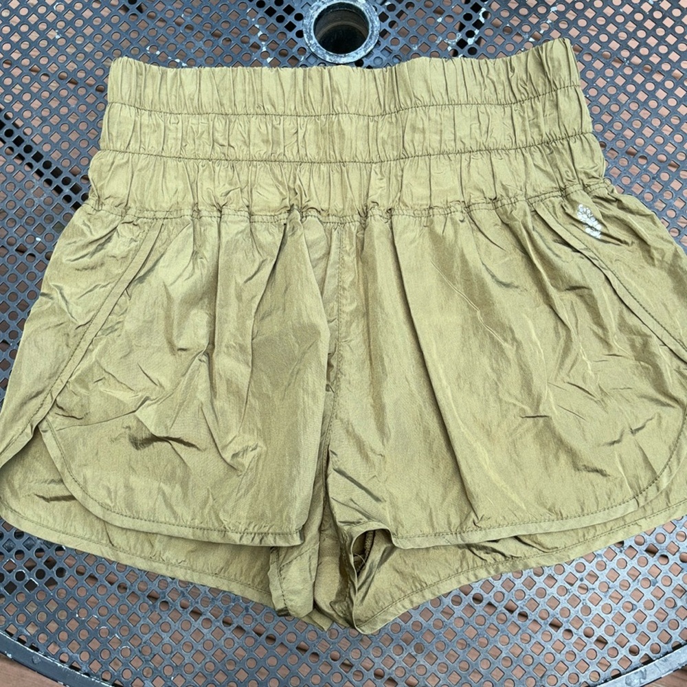 Free People Movement Way Home Shorts, Olive Green